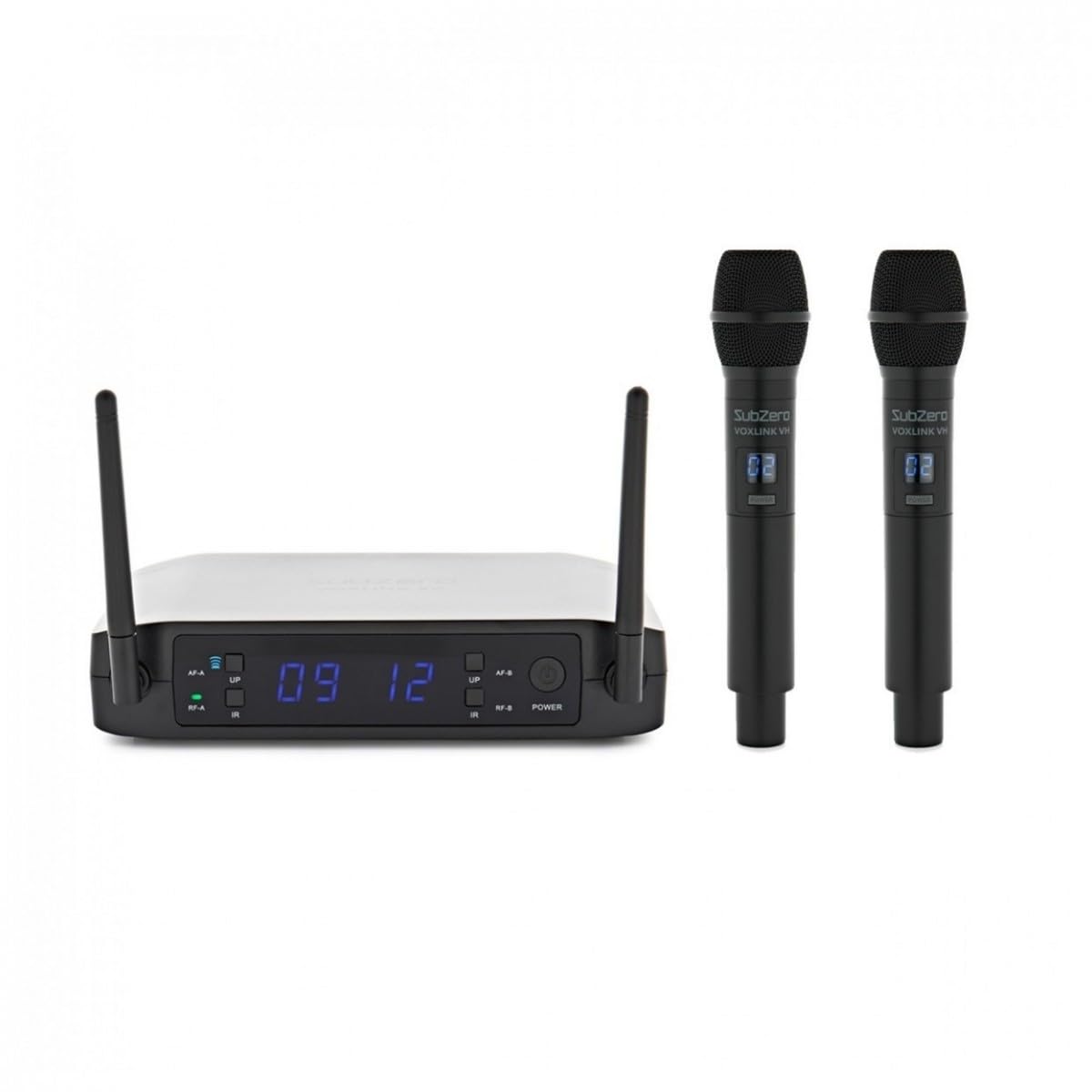 Dual Handheld Wireless Microphone System for Vocalists and